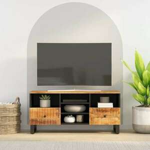 vidaXL tömör mangó- és szerelt fa TV-szekrény 100 x 33 x 46 cm kép