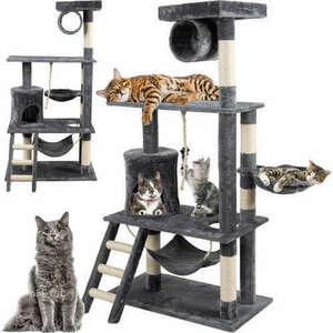 Kaparófa macskáknak, szürke kép