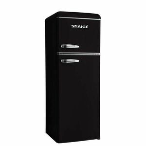 Snaigé FR27SM RETRO felülfagyasztós fekete hűtőszekrény +3 ÉV G... kép