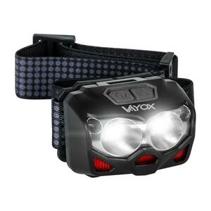 Vayox LED Tölthető fejlámpa érzékelővel 2xLED/5W/5V/3xAAA IP65 500 lm 10, 5 h 1200 mAh kép
