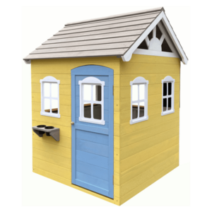 Fából készült kerti ház gyerekeknek, fehér/szürke/sárga/kék, NESKO kép