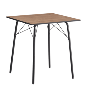 Étkezőasztal, artisan tölgy/fekete, 70x70x75 cm, NALAK TYP 1 kép