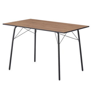 Étkezőasztal, artisan tölgy/fekete, 120x75x75 cm, NALAK TYP 2 kép