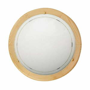 Fehér-natúr színű LED mennyezeti lámpa üveg búrával ø 30 cm Pine – Candellux Lighting kép