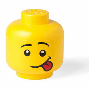 Silly L sárga fejformájú tárolódoboz - LEGO® kép