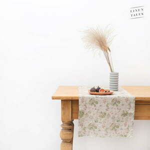 Len asztali futó 40x200 cm Botany – Linen Tales kép