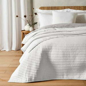 Fehér steppelt ágytakaró franciaágyra 220x230 cm – Bianca kép