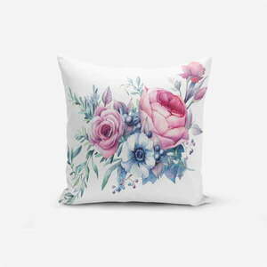 Liandnse Special Design Flower pamutkeverék párnahuzat, 45 x 45 cm - Minimalist Cushion Covers kép