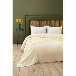 Krémszínű muszlin ágytakaró 220x250 cm Muslin – Mijolnir kép
