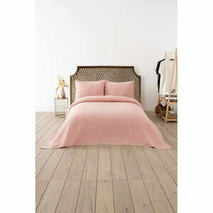 Rózsaszín ágytakaró 200x220 cm Waffle – Mijolnir kép