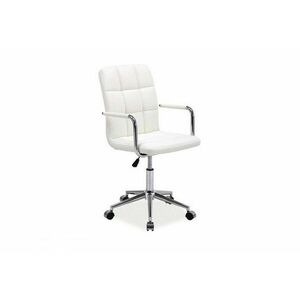 KEDE Q-022 gyerek szék, 51x87-97x40, fehér öko bőr kép
