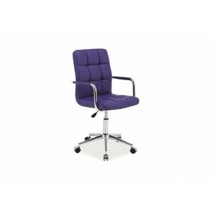 KEDE Q-022 gyerek szék, 51x87-97x40, lila öko bőr kép