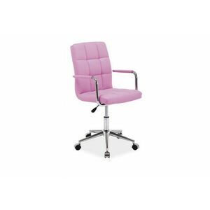 KEDE Q-022 gyerek szék, 51x87-97x40, rózsaszín öko bőr kép