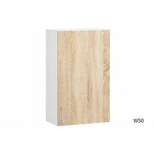 SALTO W50 magas felső konyhaszekrény, 50x72x30, 5, sonoma/fehér kép