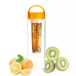 Gyümölcstartós kulacs, limonádé készítő palack(Narancssárga) kép