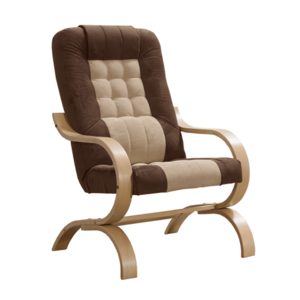 Fotel, szürkésbarna Taupe/barna/tölgy, GURU kép