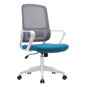 Irodai szék, szürke/petróleumzöld/fehér, SALOMO TYP 1 kép