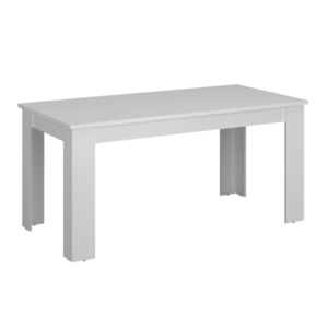 Széthúzható étkezőasztal, fehér, 160-210x90 cm, ERODIN kép