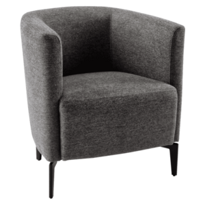 Design fotel, szürke/fekete, KAPY kép