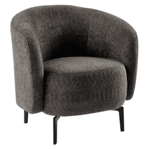 Fotel, szürkésbarna Taupe/fekete, PRESO kép