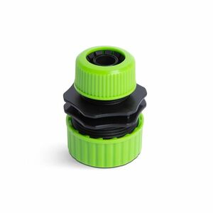 Tömlőcsatlakozó adapter - 1/2" - 3/4" - műanyag - zöld/fekete kép