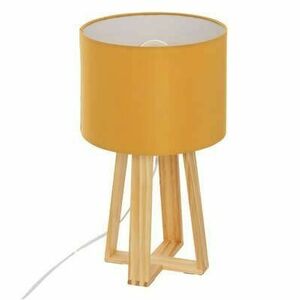 Asztali lámpa 34, 5cm, mustársárga natúr fa - SANDY - Butopêa kép