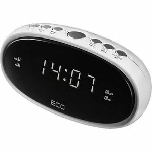 Ébresztőóra - fehér LED-es digitális óra kép