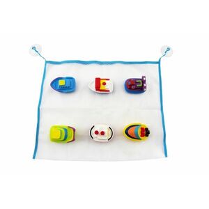 Teddies gumihajó játék készlet kádba, 6 db-os, zacskóban kép