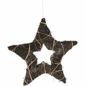 Browee karácsonyi LED csillag sötétbarna, 30 LED, 39 x 37 x 4 cm kép