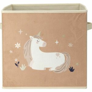 Unicorn dream gyerek textil doboz bézs, 32 x 32 x 30 cm kép