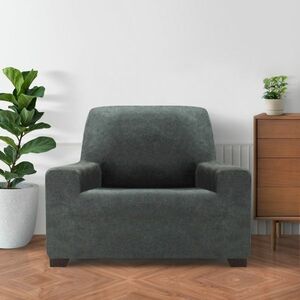 ESTIVELLA multielasztikus fotelhuzat, sötétszürke, 70-110 cm, 70 - 110 cm kép