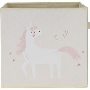 Unicorn dream gyermek textil doboz fehér, 32 x 32 x 30 cm kép