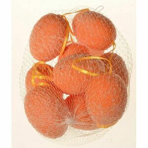 Lógó műtojás narancssárga, 9 db-os szett, magasság 6 cm, háló kép