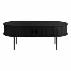 Fekete dohányzóasztal 60x120 cm Nola – Unique Furniture kép