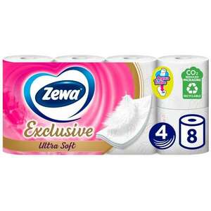 Zewa Exclusive Ultra Soft 4 rétegű Toalettpapír 8 tekercs kép