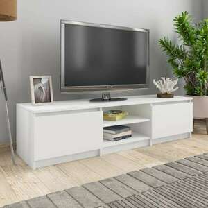 Fehér forgácslap tv-szekrény 140 x 40 x 35, 5 cm kép