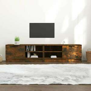vidaXL 2 db füstös tölgy színű szerelt fa TV-szekrény 80x35x36, 5 cm kép