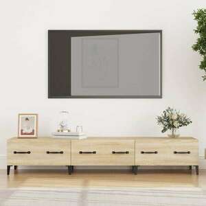 vidaXL sonoma-tölgyszínű szerelt fa fali TV-szekrény 150x34, 5x30 cm kép