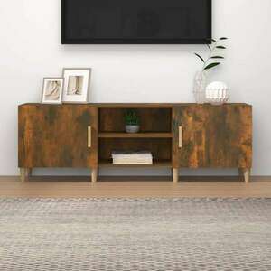 vidaXL füstös tölgyszínű szerelt fa TV-szekrény 150 x 30 x 50 cm kép
