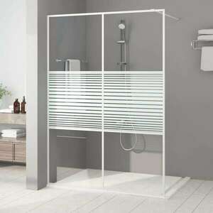 vidaXL átlátszó edzett üveg zuhanyfal 140 x 195 cm kép