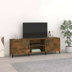 vidaXL füstös tölgyszínű műfa TV-szekrény 150x30x44, 5 cm kép