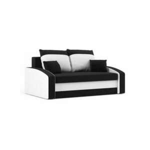 HEWLET kinyitható kanapé, normál szövet, szín - fekete / fehér kép