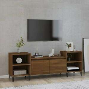 vidaXL barna tölgyszínű szerelt fa TV-szekrény 160x35x55 cm kép