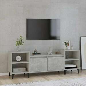 vidaXL betonszürke szerelt fa TV-szekrény 160x35x55 cm kép