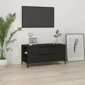 vidaXL fekete szerelt fa TV-szekrény 102x44, 5x50 cm kép