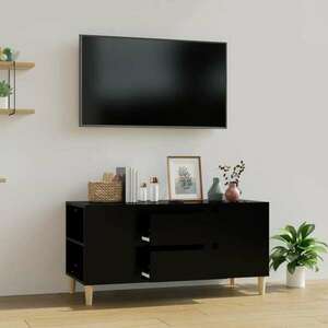vidaXL fekete szerelt fa TV-szekrény 102x44, 5x50 cm kép