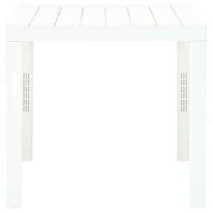Fehér műanyag kerti asztal 78 x 78 x 72 cm kép
