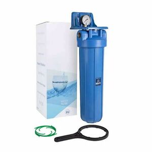 Aquafilter Központi vízszűrő - 20"-os Big Blue szűrőház, nyomásmé... kép