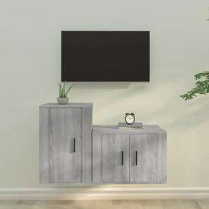 vidaXL szürke sonoma színű fali TV-szekrény 57 x 34, 5 x 40 cm kép