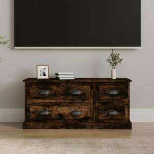 vidaXL füstös tölgyszínű szerelt fa TV-szekrény 100x35, 5x45 cm kép